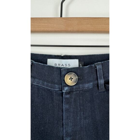Brass The Sailor Pant Jeans Womens Size 8 Indigo Blue Dark Wash Wide Leg New - Picture 7 of 14